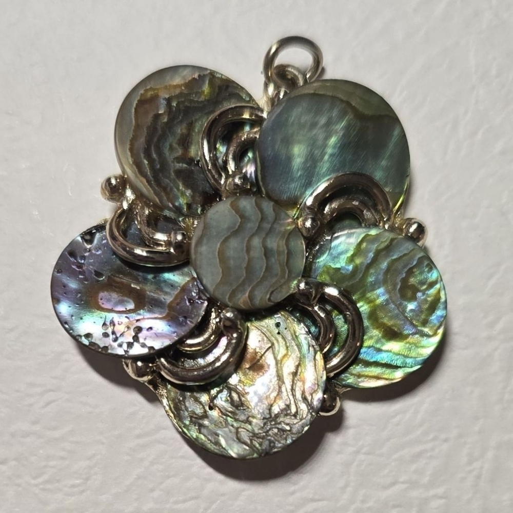 Handmade Vintage Abalone Pendant